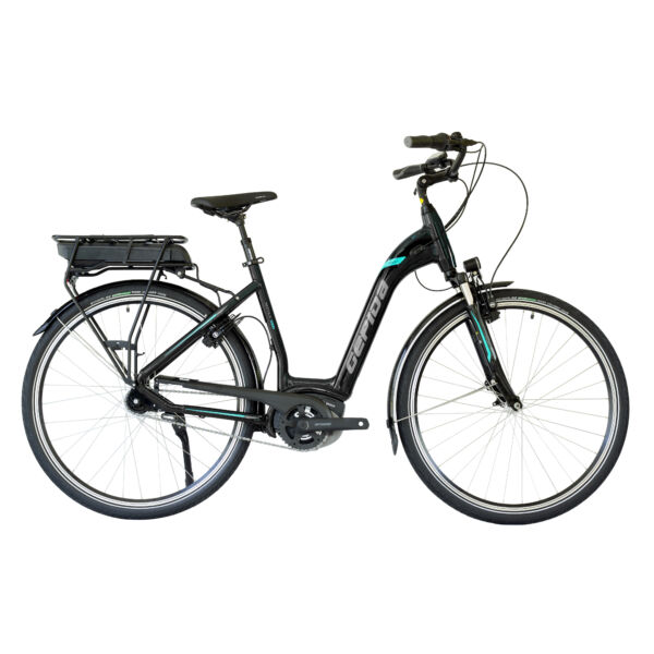 Gepida Reptila 1000 28' W 7S RT elektromos kerékpár unisex, komfort vázzal fekete színben