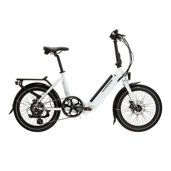 Kross Flex Hybrid 1.0 összecsukható elektromos kerékpár fehér színben