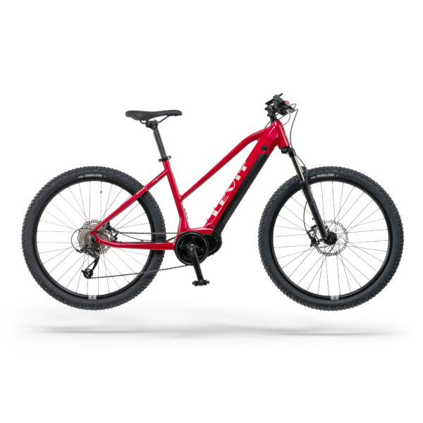 LEVIT Muan MX 3 468 elektromos mountain bike kerékpár piros színben, trapéz vázzal