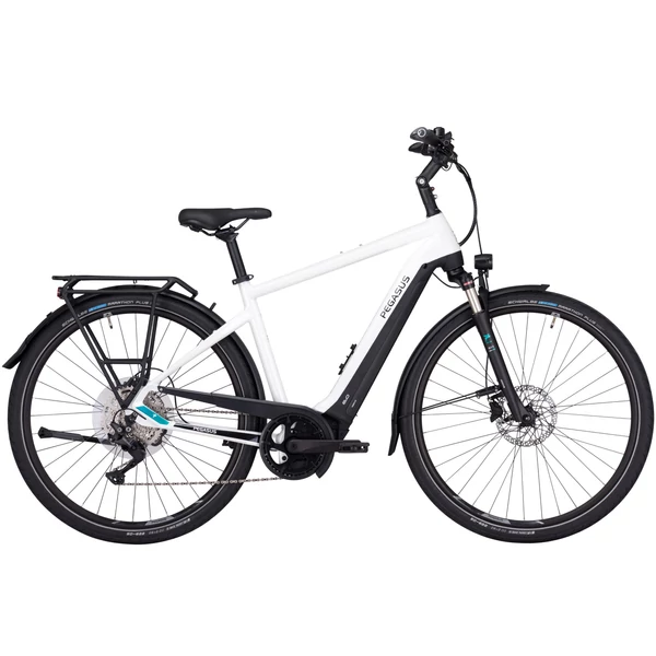 Pegasus Premio Evo 10 Lite 750 elektromos kerékpár férfi vázzal fehér színben