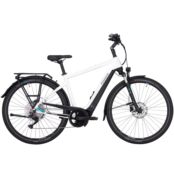 Pegasus Premio Evo 10 Lite 750 elektromos kerékpár férfi vázzal fehér színben