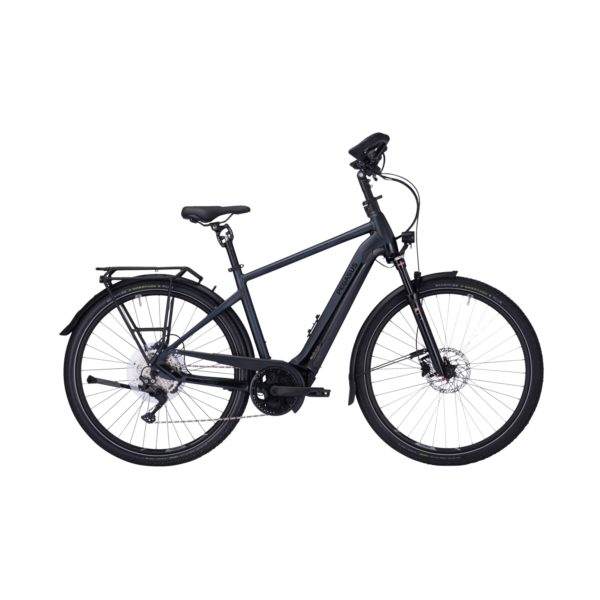 Pegasus Premio Evo 10 Lite Comfort elektromos kerékpár férfi vázzal, sötétkék/fekete színben