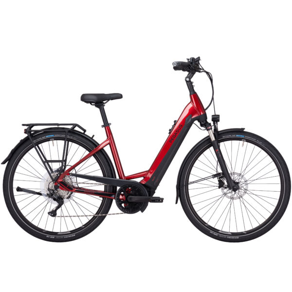 Pegasus Premio Evo 10 Lite elektromos kerékpár unisex, komfort vázzal piros színben