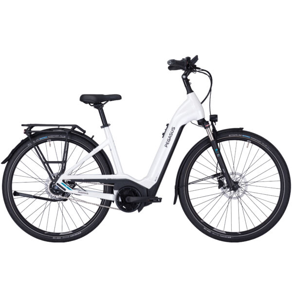 Pegasus Premio Evo 5F Lite 750 elektromos kerékpár unisex komfort vázzal fehér színben