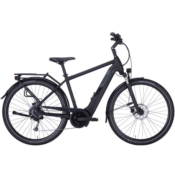 Pegasus Solero Evo 9 elektromos kerékpár, férfi vázas fekete színben