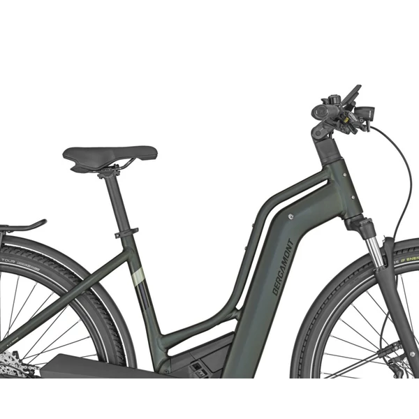 Bergamont E-Horizon Expert 6 Amsterdam elektromos kerékpár unisex vázzal (625Wh, matt grenish)