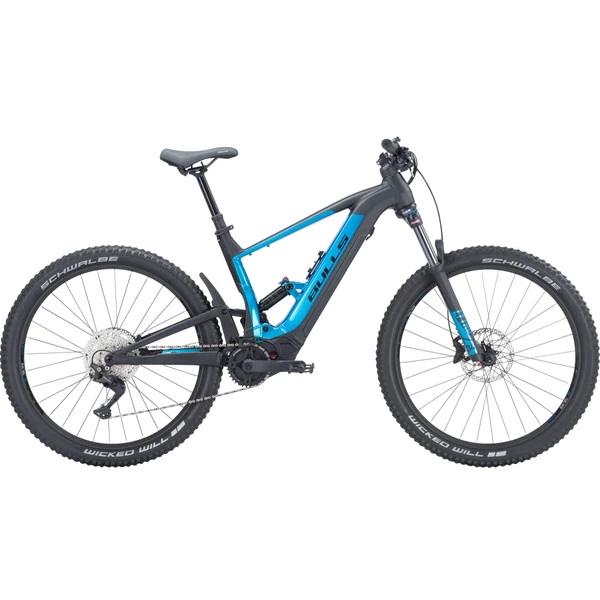 BULLS E-Stream Evo TR1 fully elektromos mountain bike kerékpár fekete-kék színben