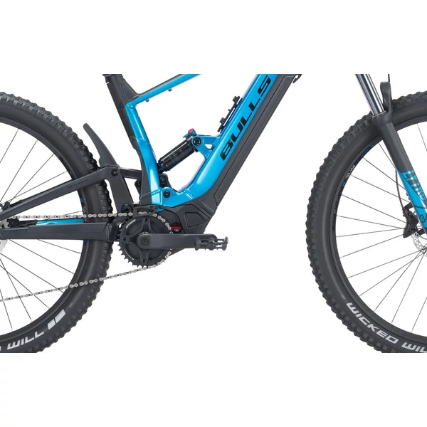 BULLS E-Stream Evo TR1 fully elektromos mountain bike kerékpár fekete-kék színben