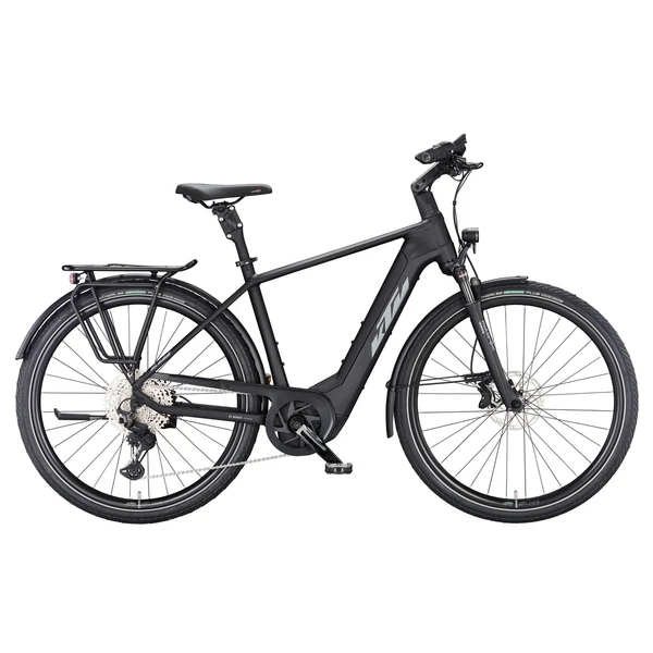 KTM Macina Style 720 elektromos kerékpár férfi vázzal fekete (black matt) színben