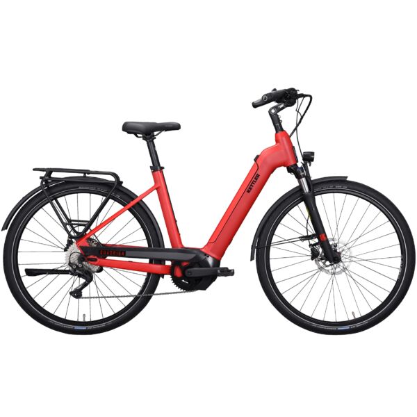 Kettler Quadriga CX 10 26 elektromos kerékpár túrázáshoz piros színben unisex komfort vázzal