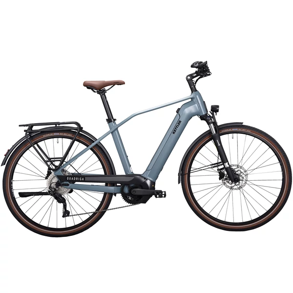 Kettler Quadriga CX10 elektromos túra kerékpár komfort vázzal, kék színben