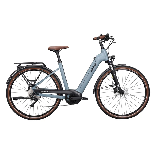 Kettler Quadriga CX10 elektromos túra kerékpár komfort vázzal, kék színben