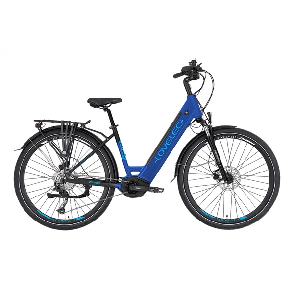 Lovelec Teraka Low Step trekking ebike kék színben unisex komfort vázzal