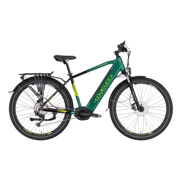 Lovelec Teraka Man trekking ebike zöld színben férfi vázzal