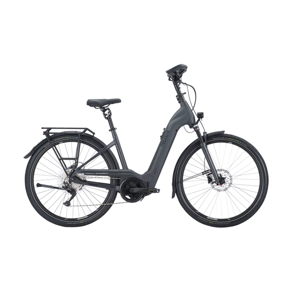 Pegasus Premio Evo 10 Lite Comfort unisex komfort vázas trekking elektromos kerékpár fekete színben