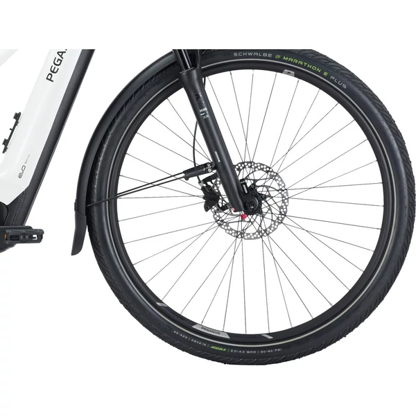 PEGASUS Premio Evo 10 Lite Comfort elektromos kerékpár női vázzal fehér színben