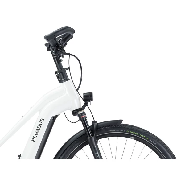 PEGASUS Premio Evo 10 Lite Comfort elektromos kerékpár női vázzal fehér színben