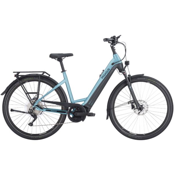 Pegasus Premio Evo 10 Lite elektromos kerékpár unisex komfort vázzal kék színben