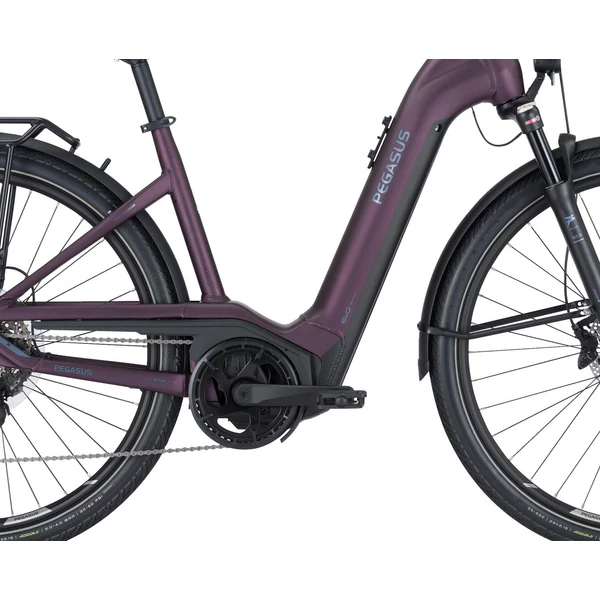 PEGASUS Premio Evo 11 Lite elektromos kerékpár komfort vázzal lila színben
