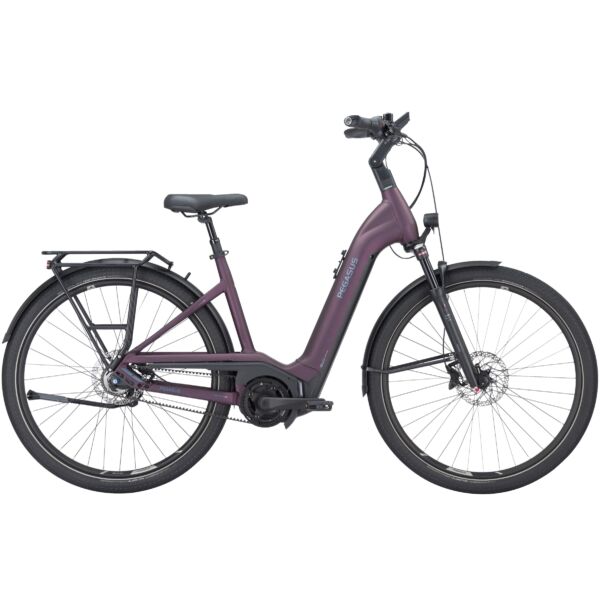 Pegasus Premio Evo 5F Lite Belt elektromos kerékpár komfort vázzal lila színben