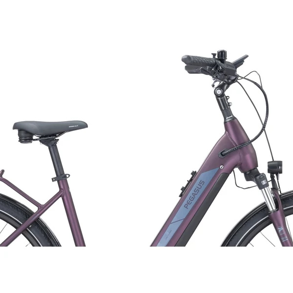 PEGASUS Solero Evo 9 elektromos kerékpár komfort vázzal deep berry színben