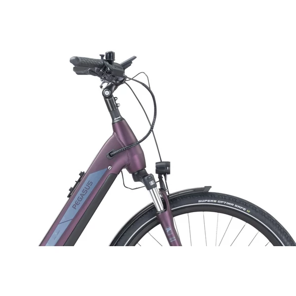 PEGASUS Solero Evo 9 elektromos kerékpár komfort vázzal deep berry színben