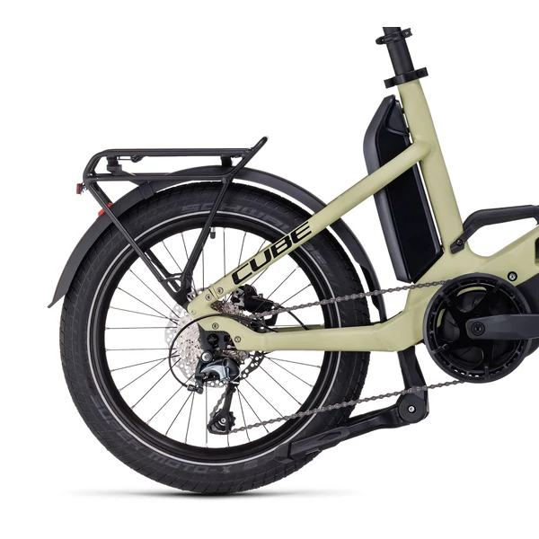 CUBE Fold Sport Hybrid 500 elektromos kerékpár (500Wh, green'n'black)