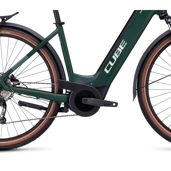 CUBE Touring Hybrid ONE 625 elektromos kerékpár (625Wh, darkgreen'n'green)