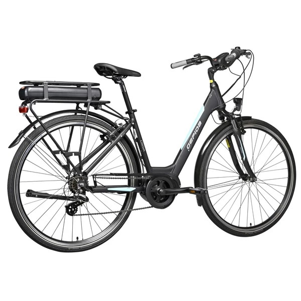 GEPIDA Crisia Altus 7 elektromos kerékpár (450Wh, fekete szín)