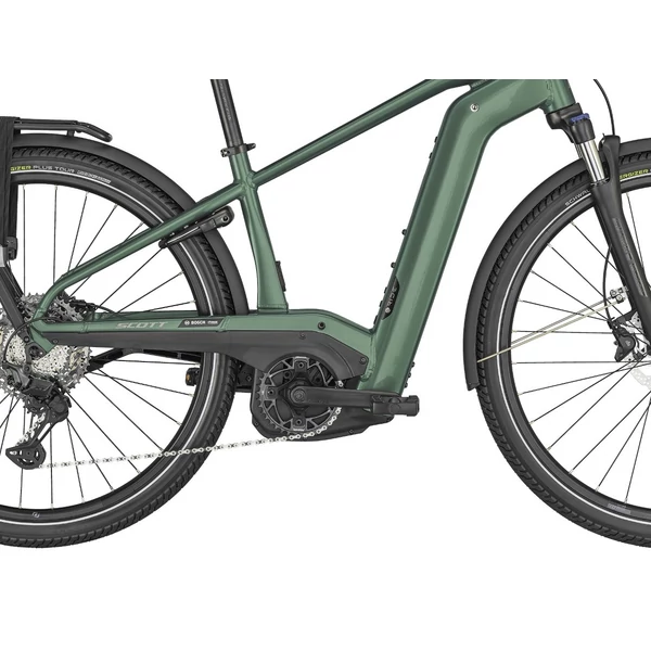 SCOTT Sub Sport eRIDE 10 Men elektromos kerékpár (750Wh, zöld szín)