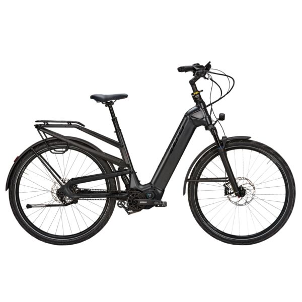 Zemo ZE FS P12 elektromos kerékpár unisex komfort vázzal fekete színben