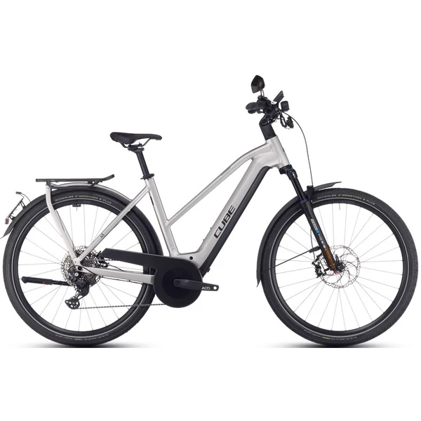 CUBE Kathmandu Hybrid 45 750 elektromos kerékpár női vázzal szürke színben