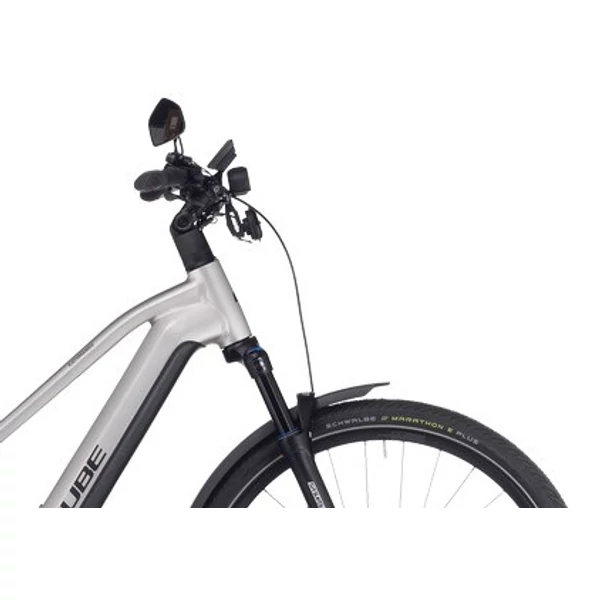 CUBE Kathmandu Hybrid 45 750 elektromos kerékpár női vázzal szürke színben