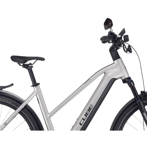 CUBE Kathmandu Hybrid 45 750 elektromos kerékpár női vázzal szürke színben