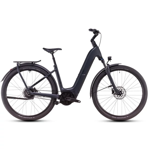 Cube Kathmandu Hybrid Comfort Pro 800 elektromos kerékpár unisex komfort vázzal sötétszürke színben