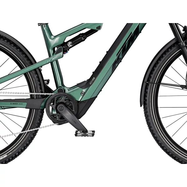 KTM Macina Chacana 891 LFC elektromos SUV kerékpár zöld színben