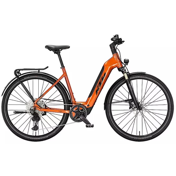 KTM Macina Sport SX 10 elektromos kerékpár férfi vázzal narancs színben