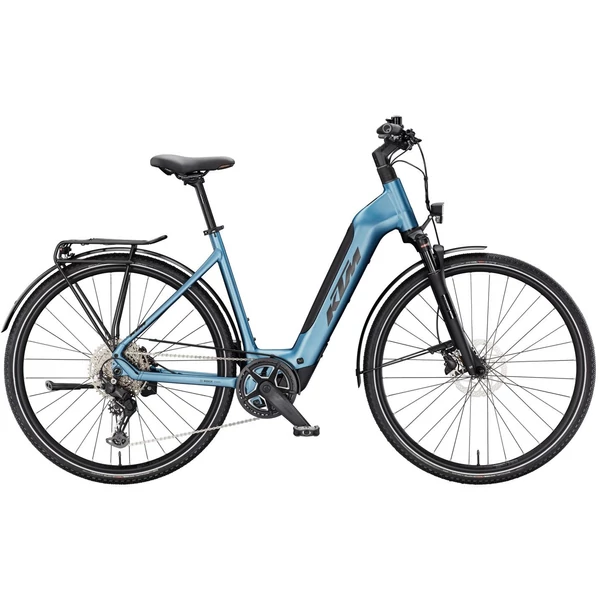 KTM Macina Sport SX 20 elektromos kerékpár komfort vázzal kék színben
