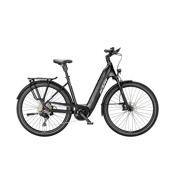 KTM Macina Style 820 XL Di2 elektromos kerékpár komfort vázzal fekete színben