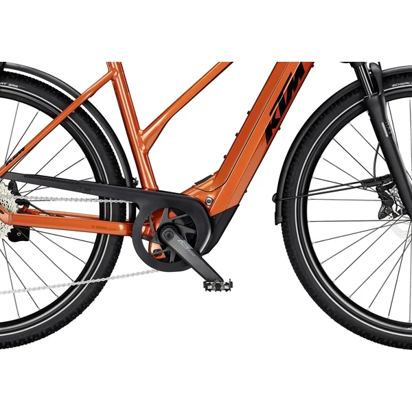 KTM Macina Tour CX 830 elektromos kerékpár női vázzal narancs színben