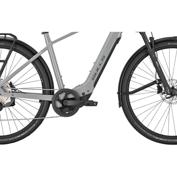 BULLS Cross Lite Evo SX 1 elektromos kerékpár férfi vázzal szürke színben