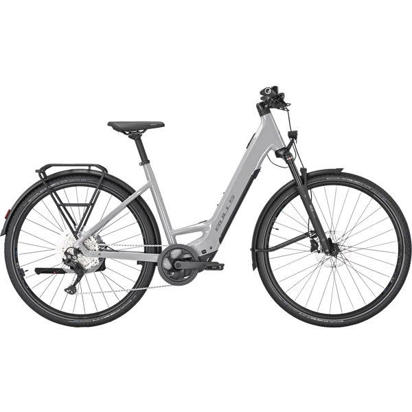 BULLS Cross Lite Evo SX 1 elektromos kerékpár komfort vázzal szürke színben