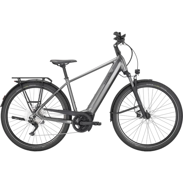 PEGASUS Premio Evo 10 elektromos kerékpár férfi vázzal króm fekete színben