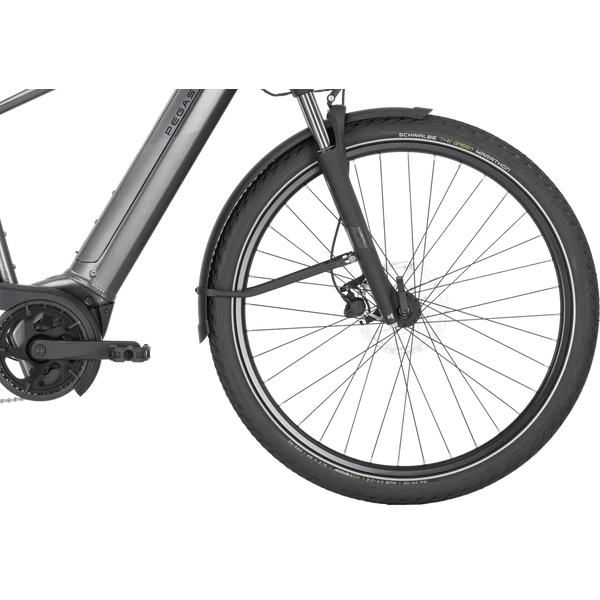 PEGASUS Premio Evo 10 elektromos kerékpár férfi vázzal króm fekete színben