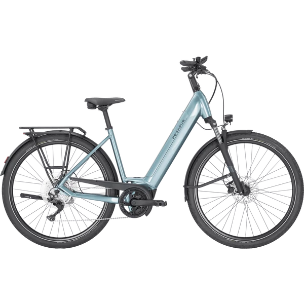PEGASUS Premio Evo 10 elektromos kerékpár komfort vázzal kék színben