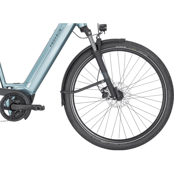 PEGASUS Premio Evo 10 elektromos kerékpár komfort vázzal kék színben