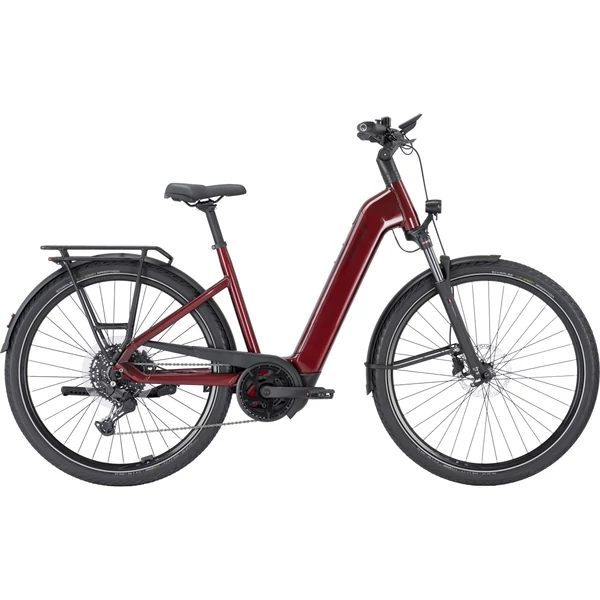 PEGASUS Premio Evo 10 Lite elektromos kerékpár komfort vázzal piros színben