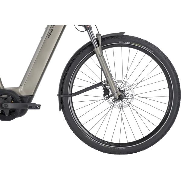 PEGASUS Premio Evo 5F Belt elektromos kerékpár komfort vázzal szürke színben