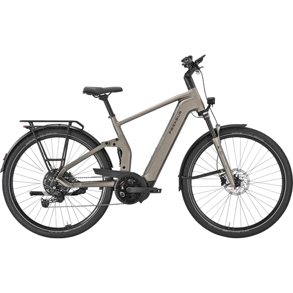 Pegasus Premio Evo FS 10 Lite elektromos kerékpár férfi vázzal szürke színben