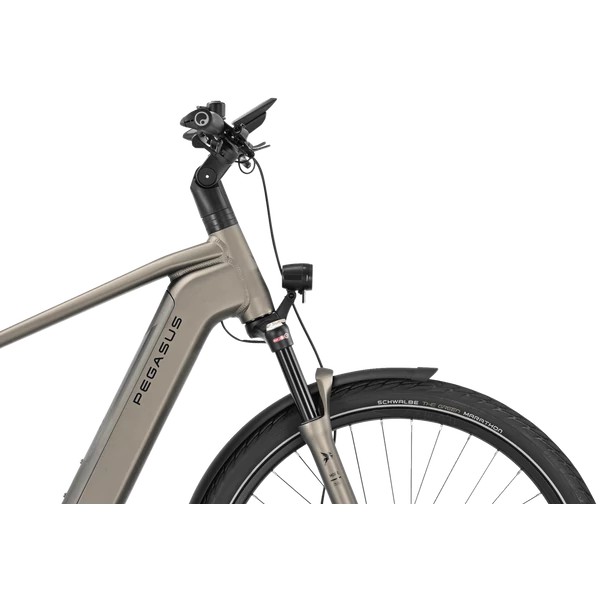 Pegasus Premio Evo FS 10 Lite elektromos kerékpár férfi vázzal szürke színben